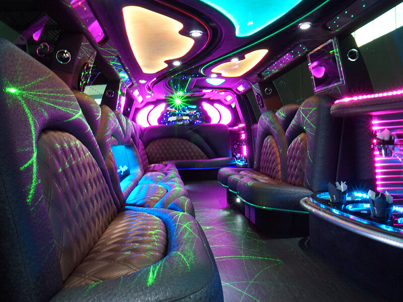 inside party bus rentals